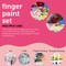 3 PACK - Incraftables Kid Paint Set. Non Toxic Finger Paint for Kids with Apron, Palette, Brushes, Textured Tools, Stamps & Sponge Brushes. Washable Paint Set for Adults & Kids Age 3+ for DIY Art & Crafts